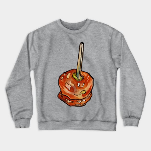 Caramel Apple Crewneck Sweatshirt by JenTheTracy